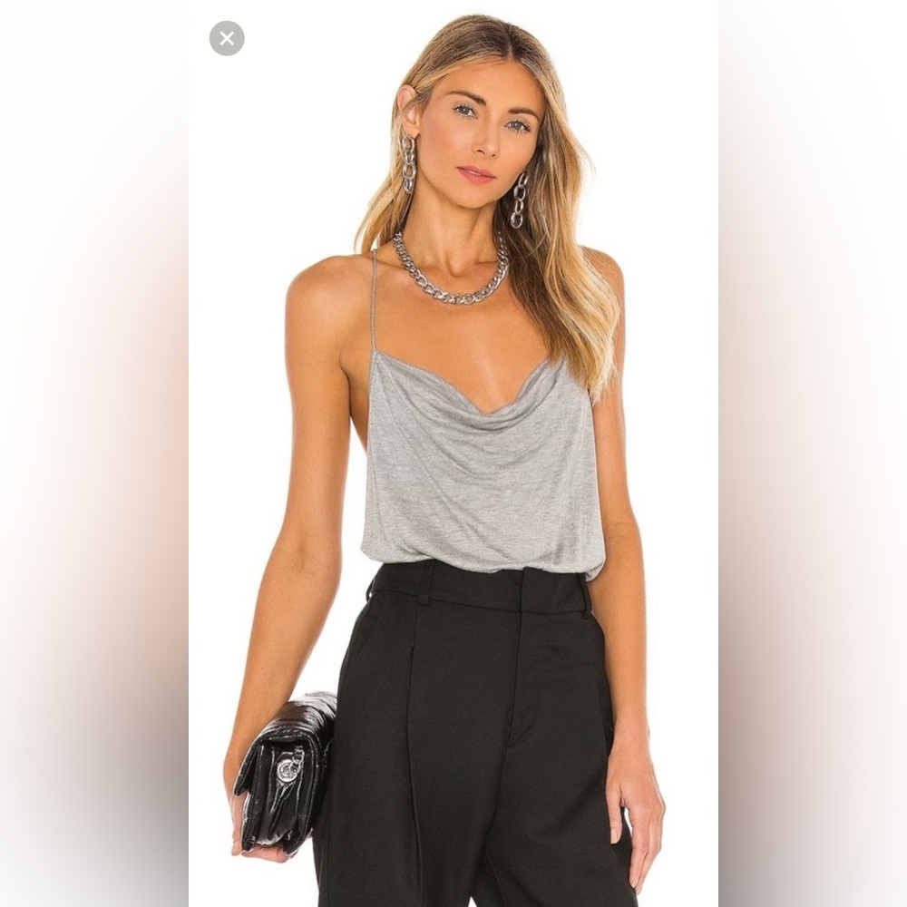 Cami NYC The Aggie Modal Jersey Cowl Camisole, Heather Grey, Medium